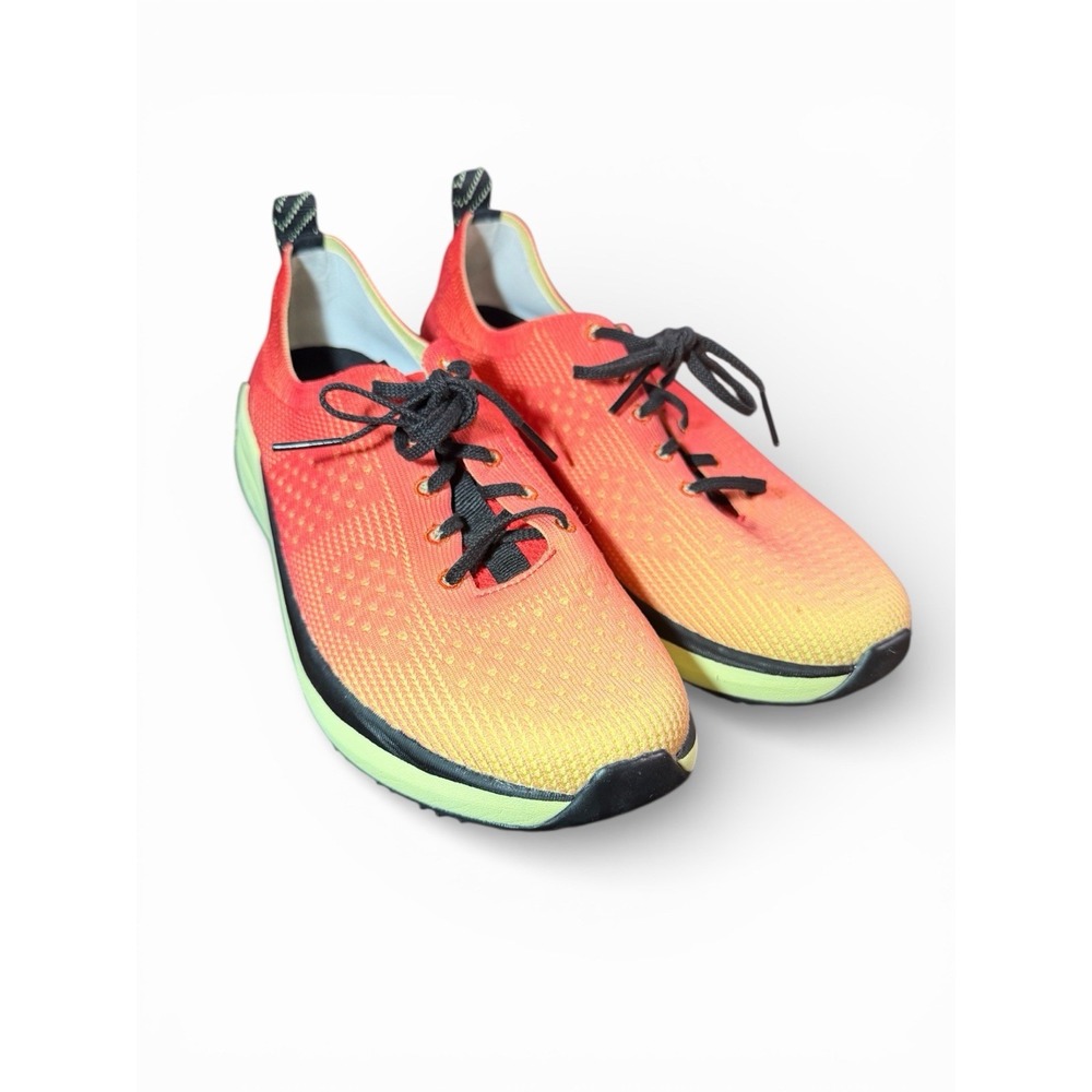 Infinity by Cherokee Everon Knit Nursing Shoes Sunset Gradient Orange Yellow 7